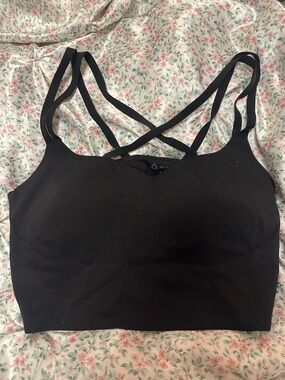 Black Aerie Crisscross Sports Bralette